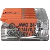 WAGO 221-415 COMPACT -liitin 5 johtimelle, 0,2-4 mm², 25 kpl:n pakkaus