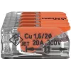WAGO 221-415 COMPACT -liitin 5 johtimelle, 0,2-4 mm², 25 kpl:n pakkaus