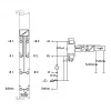 WAGO 750-461/003-000 2-kanavainen analogiatulomoduuli, 0,08–2,5 mm², DIN 35, harmaa