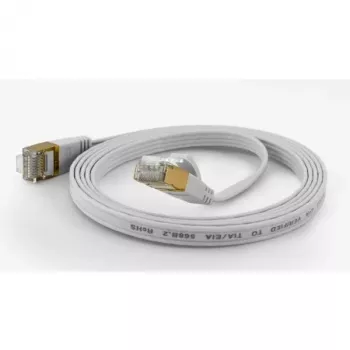 Wantec Flat FTP CAT6 -verkkokaapeli 10m valkoinen