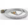 Wantec FTP CAT6 litteä Ethernet-patch-kaapeli 15m valkoinen