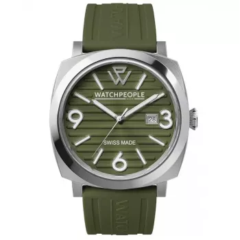 WatchPeople naisten 700998 45 mm analoginen kvartsikello musta kellotaulu PU-nahkaranneke