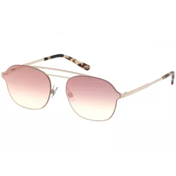 WEB EYEWEAR miesten aurinkolasit WE0248-21G Havana asetaatti square-kehys vihreät polykarbonaattilinssit UV400