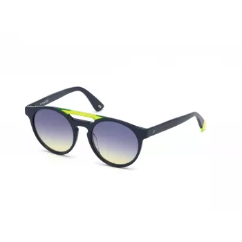 WEB EYEWEAR unisex-aurinkolasit WE0262-5190W kulmikas asetaatti musta kehys harmaat linssit 51/19/145 mm
