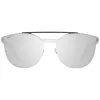 WEB EYEWEAR WE0190-0009C unisex aurinkolasit - geometrinen musta kehys, harmaat linssit