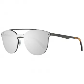 WEB EYEWEAR WE0190-0009C unisex aurinkolasit - geometrinen musta kehys, harmaat linssit