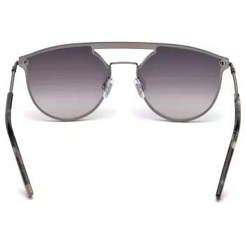WEB EYEWEAR WE0193-08C unisex-suorakaiteen muotoiset aurinkolasit Havana asetaattikehys ruskeat polykarbonaattilinssit UV400