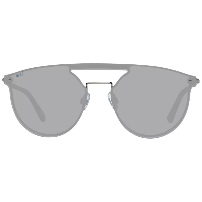 WEB EYEWEAR WE0193-13808V unisex-aurinkolasit - kiiltävän musta kehys, savunharmaat linssit, 54 mm