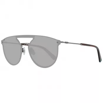 WEB EYEWEAR WE0193-13808V unisex-aurinkolasit - kiiltävän musta kehys, savunharmaat linssit, 54 mm