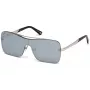 WEB EYEWEAR WE0202-16C unisex-aurinkolasit, kiiltävänmusta kehys, harmaat linssit, 54 mm