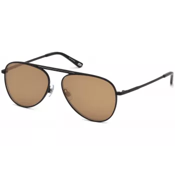 WEB EYEWEAR WE0206-02G unisex suorakaide-aurinkolasit - havanna-asetaattikehys, vihreät polykarbonaattilinssit, UV400-suoja