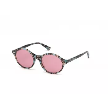 WEB EYEWEAR naisten Cat-Eye-aurinkolasit WE0266-5155Y Havana/ruskea Gradient 51mm