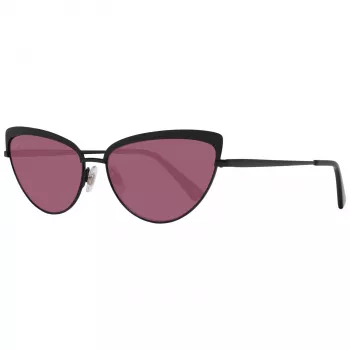 WEB EYEWEAR naisten kulmikkaat asetaatti-aurinkolasit WE0272-5901Z - mustat kehykset harmaat linssit 59 mm