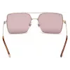 WEB EYEWEAR naisten aurinkolasit WE0210-28Y Havana ruskea asetaatti kulmikas kehys UV400