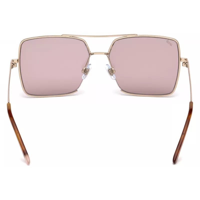 WEB EYEWEAR naisten aurinkolasit WE0210-28Y Havana ruskea asetaatti kulmikas kehys UV400