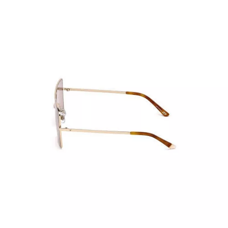 WEB EYEWEAR naisten aurinkolasit WE0210-28Y Havana ruskea asetaatti kulmikas kehys UV400