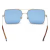 WEB EYEWEAR naisten aurinkolasit WE0210-32V havanna/ruskea neliömäinen asetaatti 57 mm