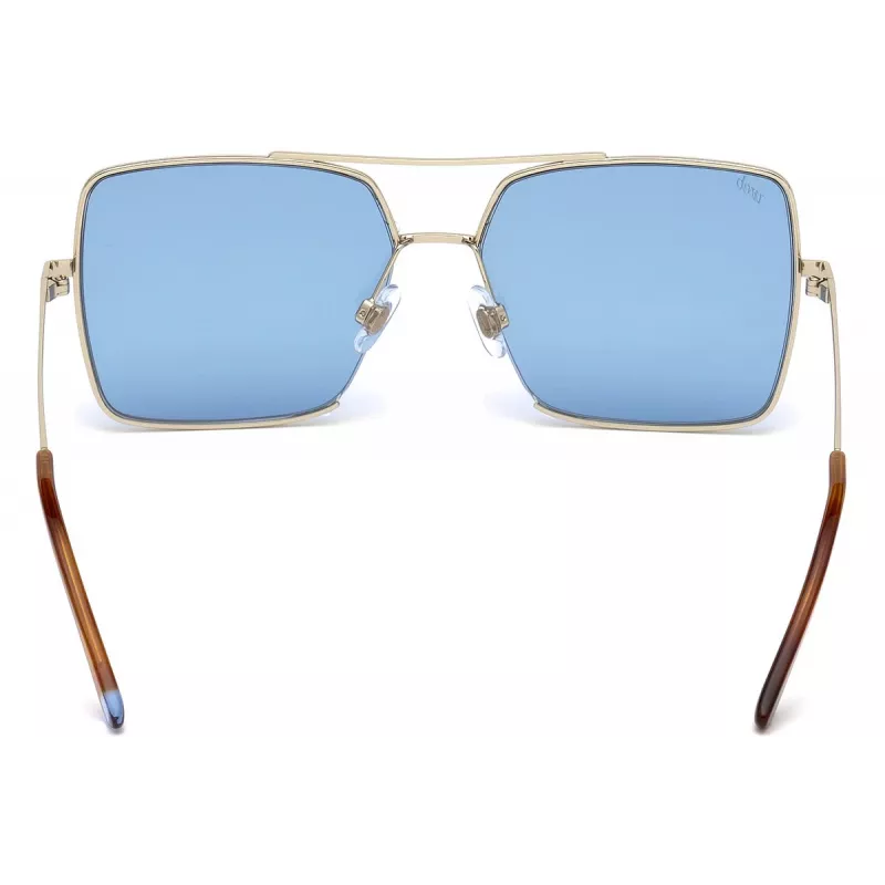 WEB EYEWEAR naisten aurinkolasit WE0210-32V havanna/ruskea neliömäinen asetaatti 57 mm