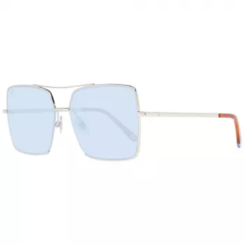 WEB EYEWEAR naisten aurinkolasit WE0210-32V havanna/ruskea neliömäinen asetaatti 57 mm