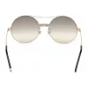 WEB EYEWEAR naisten aurinkolasit WE0211-28G kulta metallikehys ruskeat liukuvärilinssit 59 mm