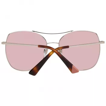 WEB EYEWEAR naisten aurinkolasit WE0245-5828G Havana ruskea liukuväri neliömäinen asetaatti UV400