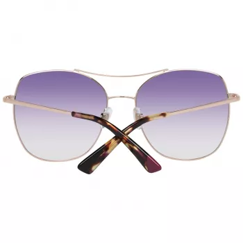 WEB EYEWEAR naisten aurinkolasit WE0245-5833Z - ruskea liukuväri, suorakaiteen muotoinen asetaattikehys