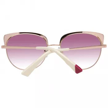 WEB EYEWEAR naisten aurinkolasit WE0271-5533Z havanna ruskea neliömäinen asetaatti liukuvärilinssi 55 mm