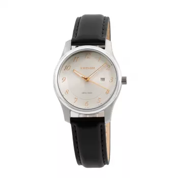 WENGER MAN 19.021.101 Swiss kvartsikronografi kello 44 mm sininen kellotaulu ruostumaton teräs
