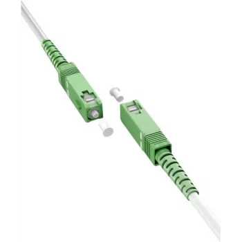 Wentronic Goobay 59597 SC/APC - SC/APC Single-Mode OS2 -kuituverkkokaapeli, 5 m, LSZH, valkoinen