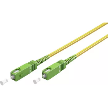 Wentronic Goobay 59641 OS2 yksimuotokuitu -verkkokaapeli, SC/APC - SC/APC, 5 m, keltainen, LSZH