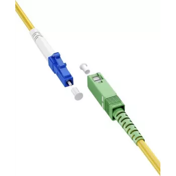 WENTRONIC Goobay 59651 OS2 yksimuotokuitu-patchkaapeli SC/APC LC/UPC, 5 m, keltainen, LSZH