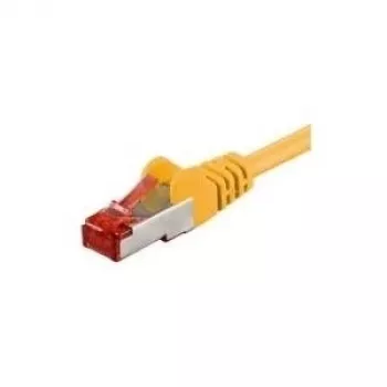 Wentronic Goobay CAT 6 -verkkokaapeli, S/FTP (PiMF), keltainen, 50 m – LSZH halogeeniton, kupari 68309