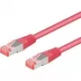 Wentronic Goobay CAT 6a S/FTP verkkokaapeli, magenta, 1 m, LSZH, kupari 93682
