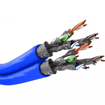 Wentronic Goobay CAT 7A duplex-verkkokaapeli S/FTP PiMF sininen - kuparijohdin CU AWG 22/1 (75716)