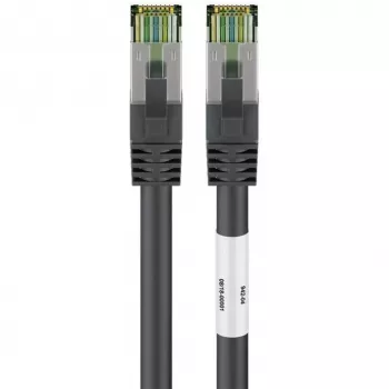 Wentronic Goobay CAT 8.1 S/FTP -verkkokaapeli, LSZH, musta, 1 m 66721
