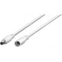 Wentronic Goobay DC-jatkokaapeli 3 m valkoinen - 5,5 x 2,1 mm DC-pistoke naarasliittimeen 76675