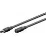 Wentronic Goobay DC-jatkokaapeli 5 m musta 76671