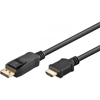 WENTRONIC Goobay DisplayPort HDMI kaapeli 1,8m musta 80517
