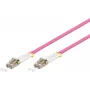 Wentronic LC-LC OM4 duplex monimuotokuituinen kuitupatchkaapeli, 50/125 µm, LSZH, pinkki 95940