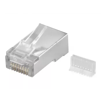 Wentronic RJ45-modulaariliitin suojattu 8P8C pyöreälle kaapelille, bulk