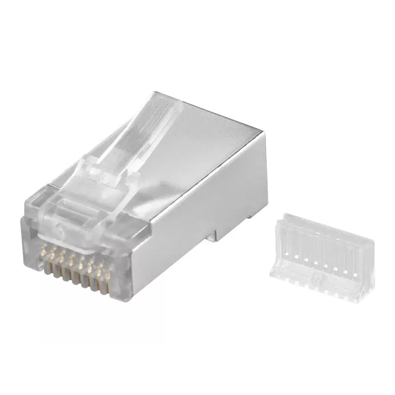 Wentronic RJ45-modulaariliitin suojattu 8P8C pyöreälle kaapelille, bulk