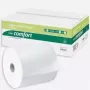 WEPA Comfort käsipyyherulla, 2-kerroksinen, kirkkaanvalkoinen, viivakuviointi, sininen liima, 205 mm leveys, 150 m pituus, 6 rullaa (316800)