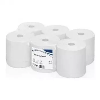 WEPA Super Soft 2-kerroksinen erittäin valkoinen talouspaperi, 140 m, 198 mm, vohvelikuvioitu, 100% selluloosaa, 1 rulla (317140)