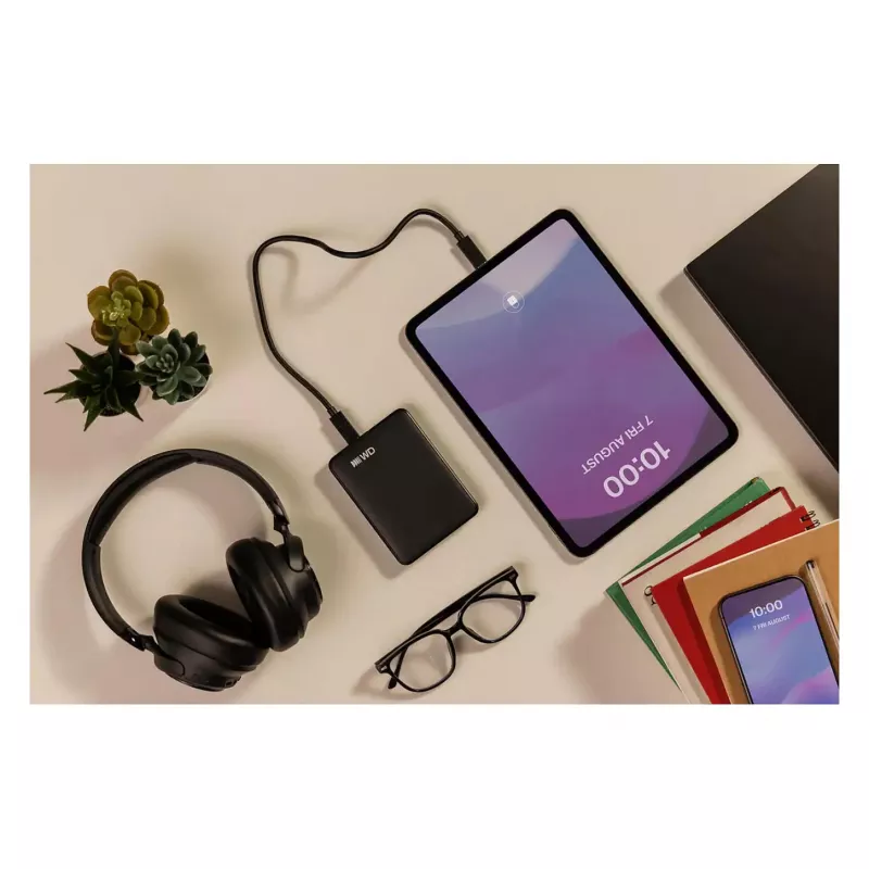 Western Digital Elements kannettava 5TB USB-C ulkoinen kiintolevy (musta)