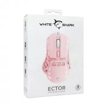 White Shark ECTOR-P GM-5016 langallinen pelihiiri, 6400 DPI, pinkki
