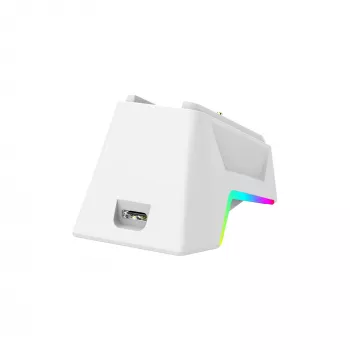 White Shark GAWAIN-W langaton pelihiiri – 12000 DPI, 500mAh akku, 56g, valkoinen