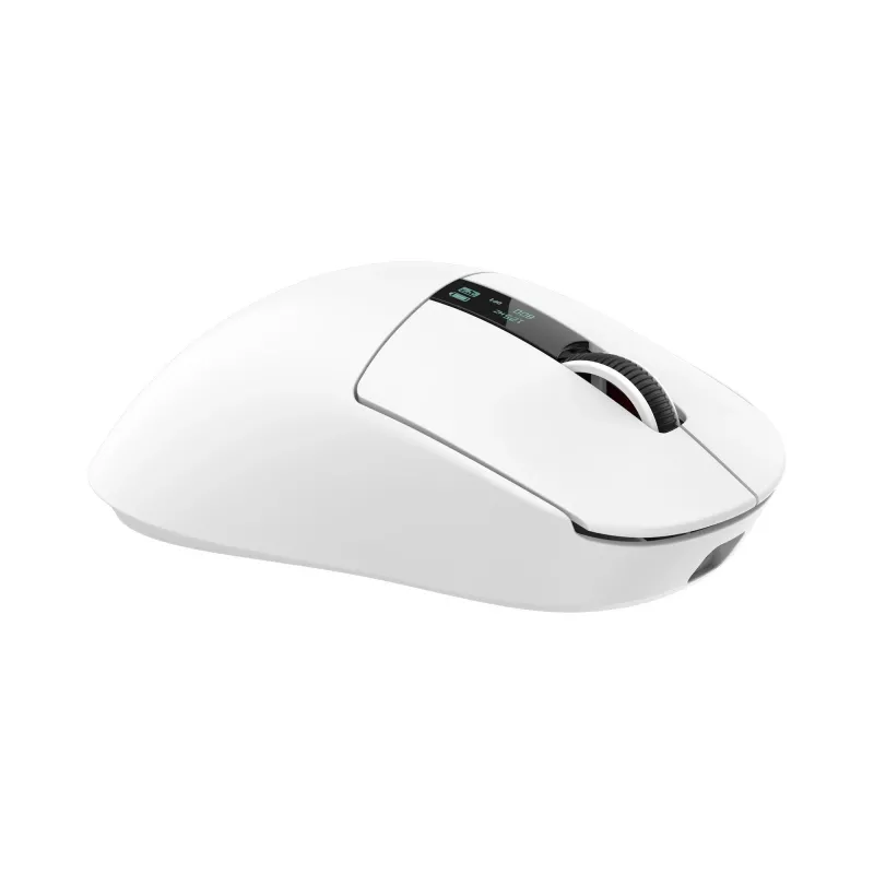 White Shark GAWAIN-W langaton pelihiiri – 12000 DPI, 500mAh akku, 56g, valkoinen