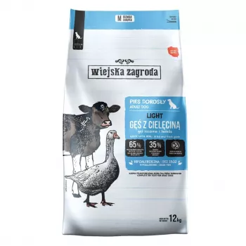 Wiejska Zagroda Light Goose with Veal kuivaruoka koirille 12kg
