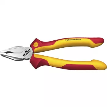 Wiha yhdistelmäpihdit Professional Electric punainen/keltainen, DynamicJoint ja OptiGrip