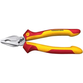 Wiha yhdistelmäpihdit Professional Electric punainen/keltainen, DynamicJoint ja OptiGrip